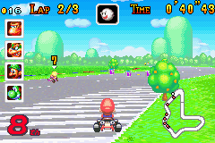 Mario Kart Advance (GBA) (Japan) gameplay image 9.png