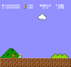 Super Mario Bros. (Two Player Hack) gameplay image 2.png