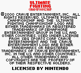 Ultimate Fighting Championship (GBC) (USA) gameplay image 1.png