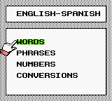 InfoGenius Productivity Pak - Berlitz Spanish Translator (USA) (GB) gameplay image 3.png