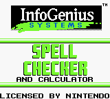 InfoGenius Productivity Pak - Spell Checker and Calculator (USA) (GB) gameplay image 1.png