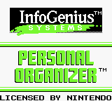 InfoGenius Systems - Personal Organizer with Phone Book (USA) (GB) gameplay image 1.png