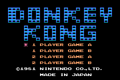 NES Classics - Donkey Kong (USA) (GBA) gameplay image 1.png