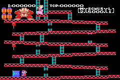 NES Classics - Donkey Kong (USA) (GBA) gameplay image 2.png