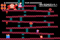 NES Classics - Donkey Kong (USA) (GBA) gameplay image 3.png