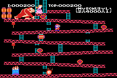 NES Classics - Donkey Kong (USA) (GBA) gameplay image 4.png