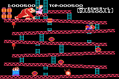 NES Classics - Donkey Kong (USA) (GBA) gameplay image 5.png