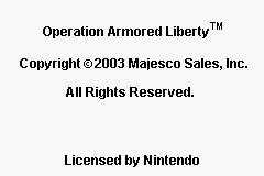 Operation Armored Liberty (USA) (GBA) gameplay image 1.png